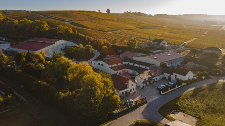 Pierre Mignon Winery from above